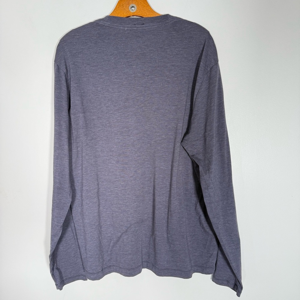 Lululemon Men's Blue Long Sleeve Tee  Crew Neck Minimalist ~ L - Picture 2 of 9